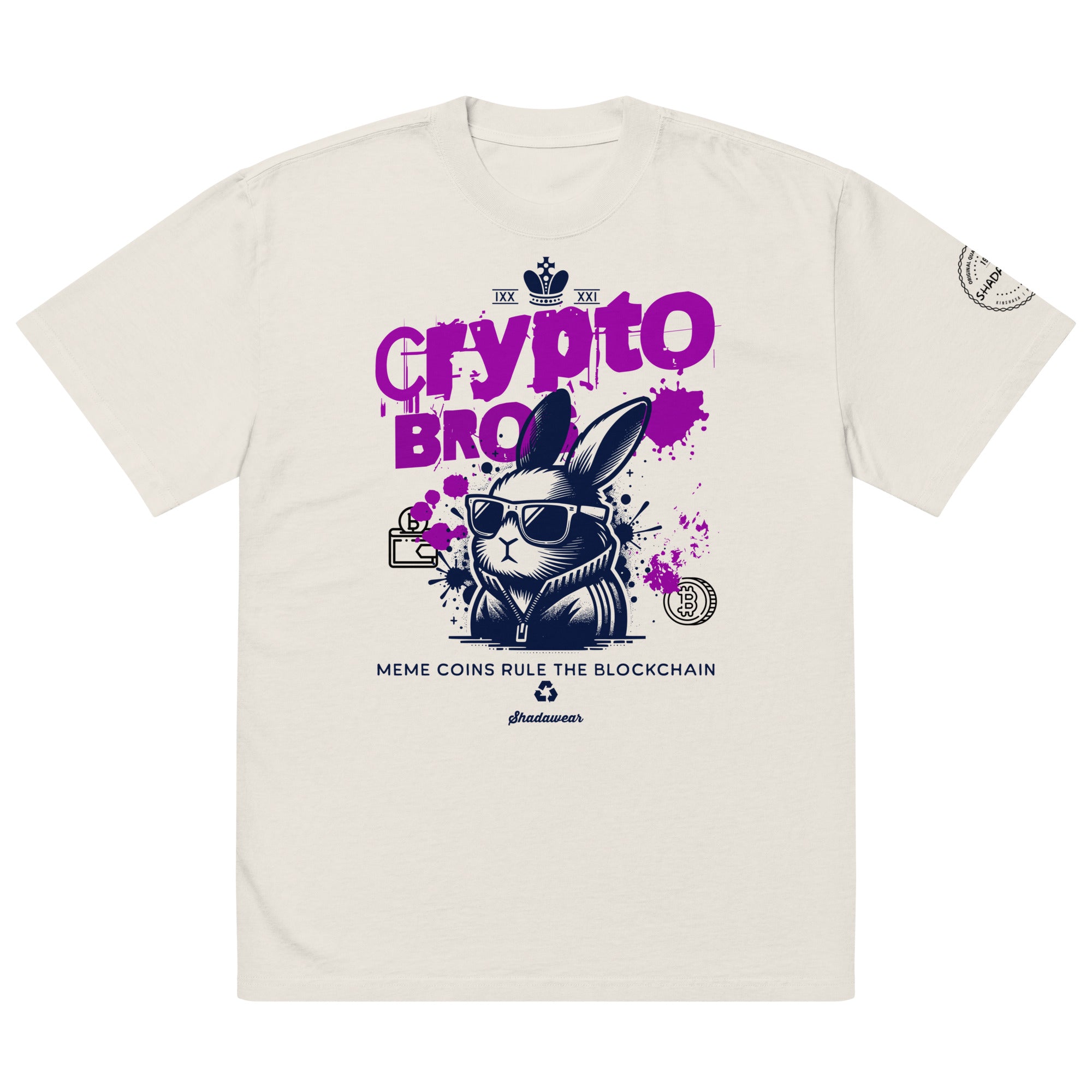 Crypto Bros | Oversized faded t-shirt – Shadawear