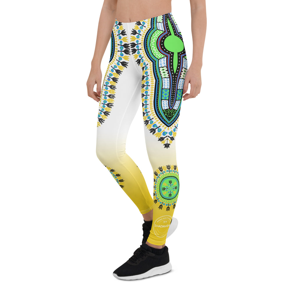 Dashiki Vibes Yellow | Leggings