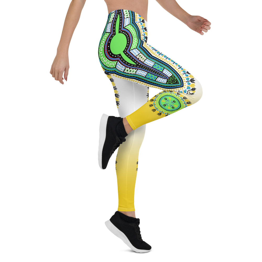 Dashiki Vibes Yellow | Leggings