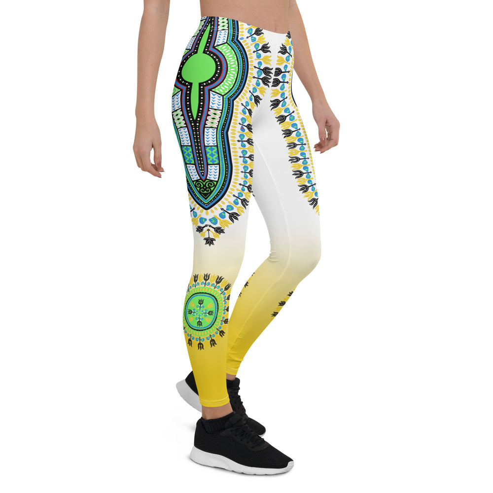 Dashiki Vibes Yellow | Leggings