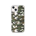 Green Camo | Clear iPhone Case