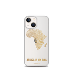 Africa is my DNA | Gold | Clear iPhone Case