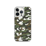 Green Camo | Clear iPhone Case