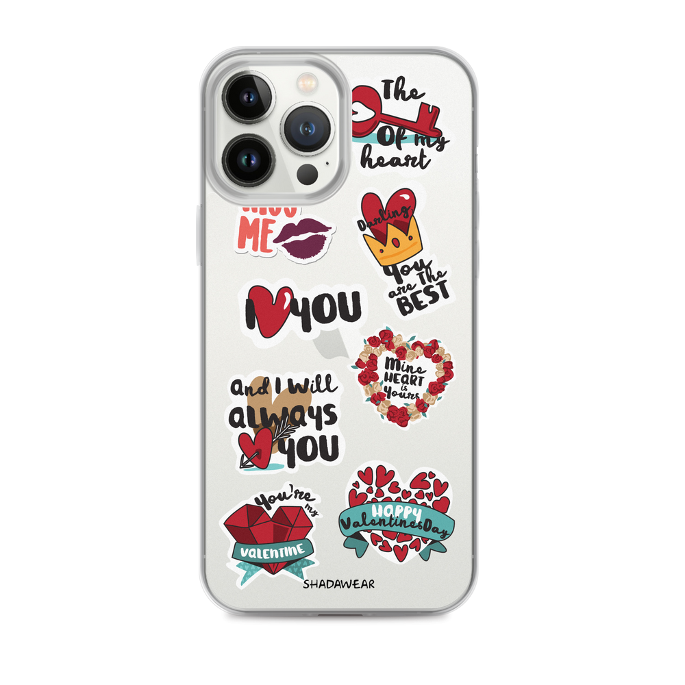 Love Valentine Stickers | iPhone Case