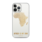 Africa is my DNA | Gold | Clear iPhone Case