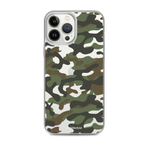 Green Camo | Clear iPhone Case