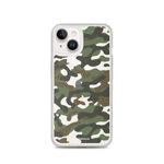 Green Camo | Clear iPhone Case