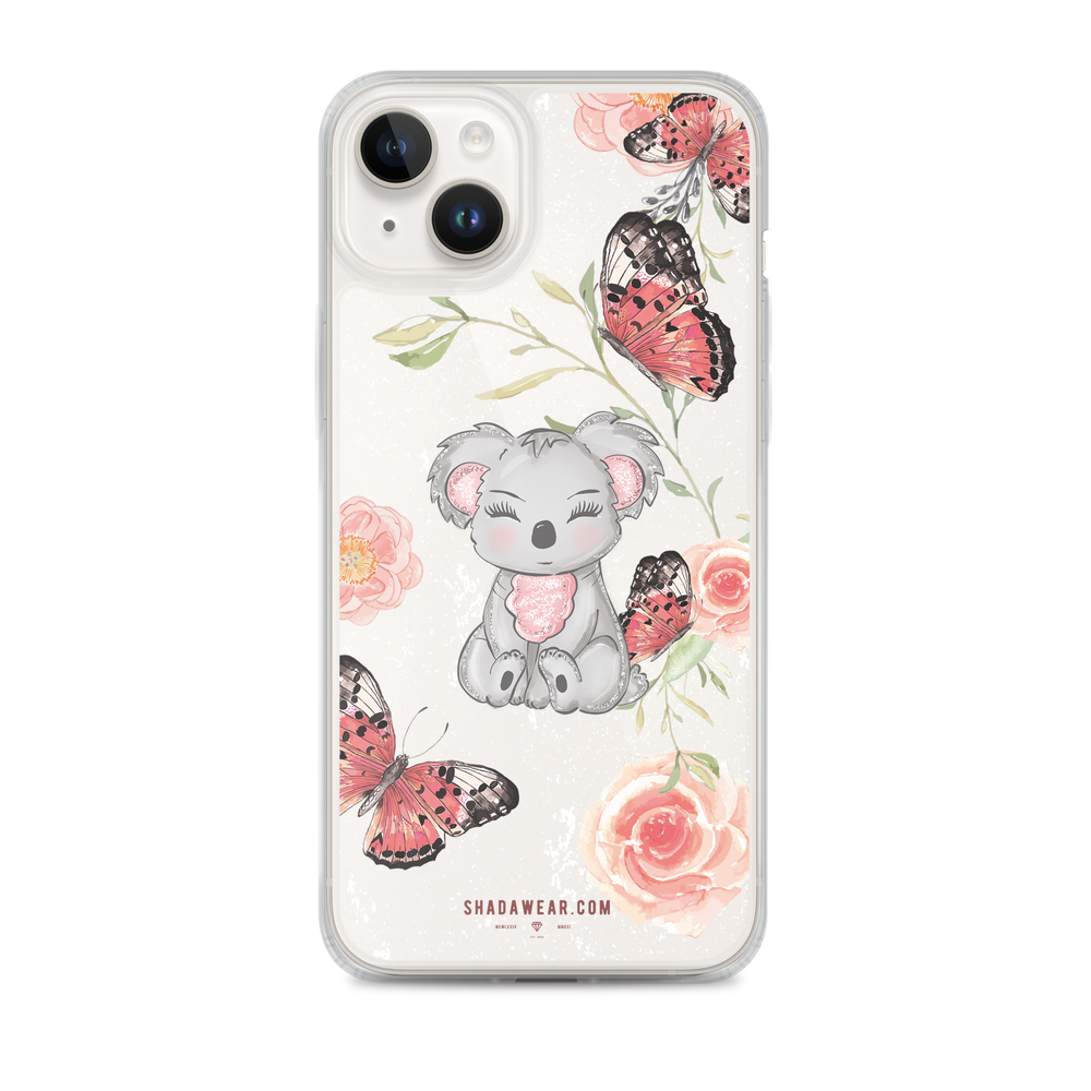 Koala & Butterfiy | iPhone Case