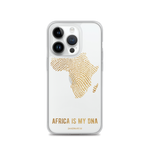 Africa is my DNA | Gold | Clear iPhone Case