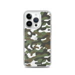 Green Camo | Clear iPhone Case