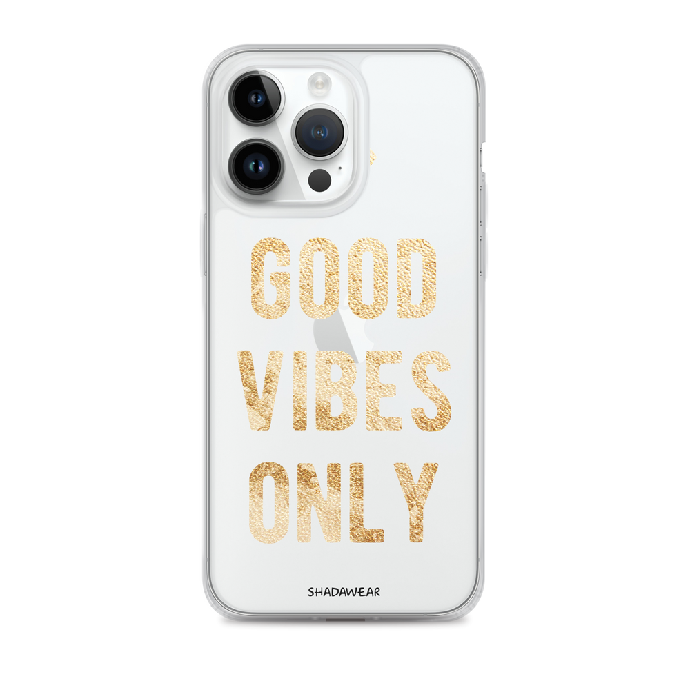 Good Vibes Only | Clear iPhone Case