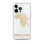 Africa is my DNA | Gold | Clear iPhone Case