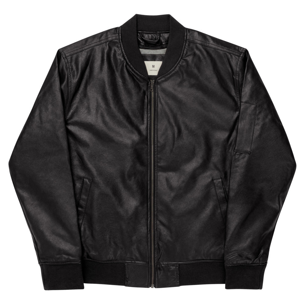 Shadawear | Leather Bomber Jacket