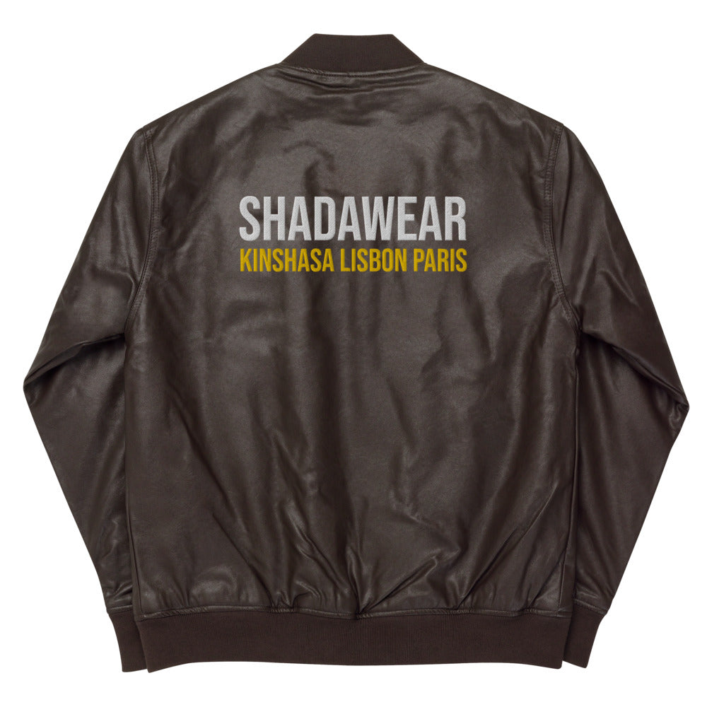 Shadawear | Leather Bomber Jacket