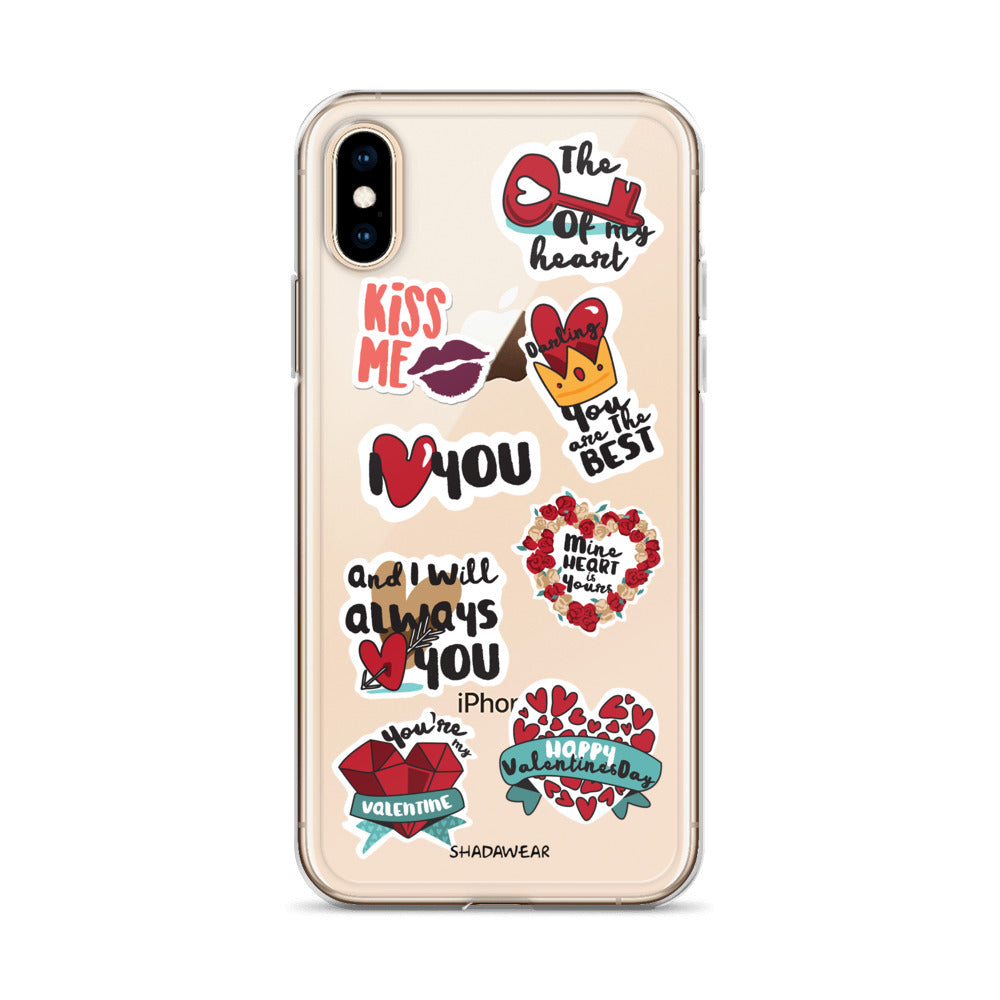 Love Valentine Stickers | iPhone Case