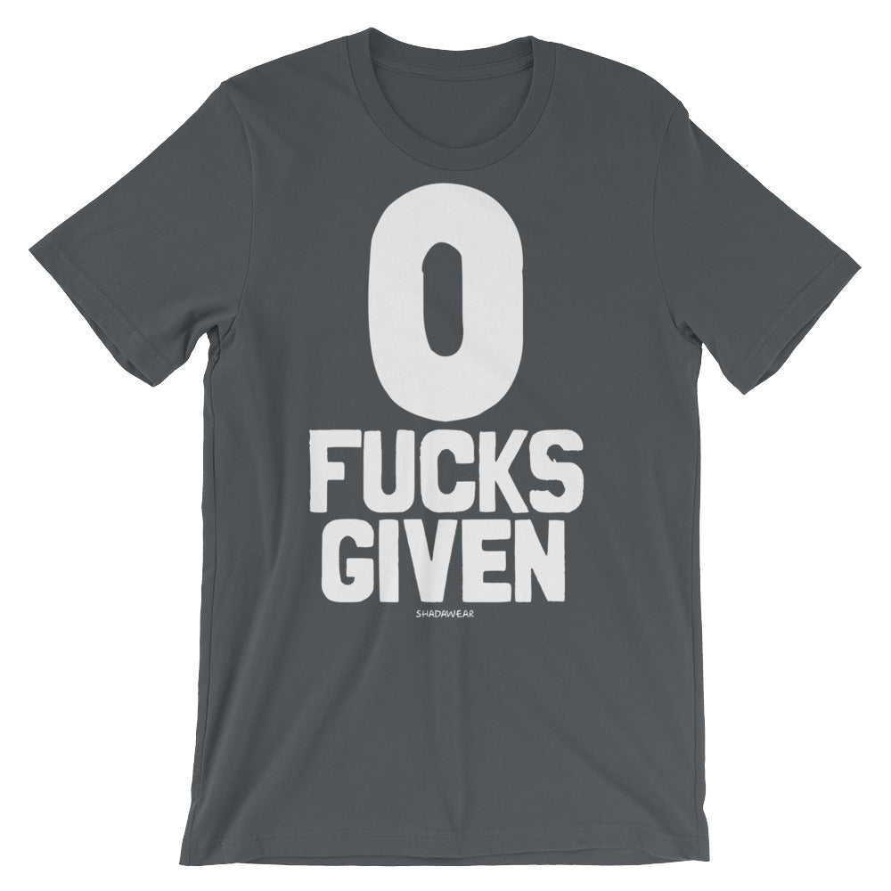 Zero Fucks Given - Premium Short-Sleeve Unisex T-Shirt