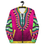 Dashiki Fuchsia | Unisex Bomber Jacket