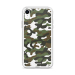 Green Camo | Clear iPhone Case