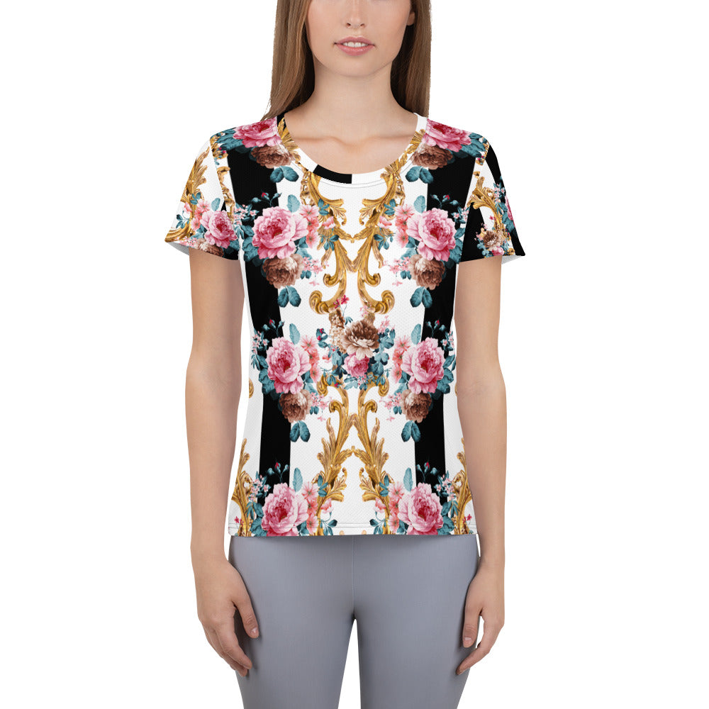 Rose Baroque | Women's Athletic T-shirt