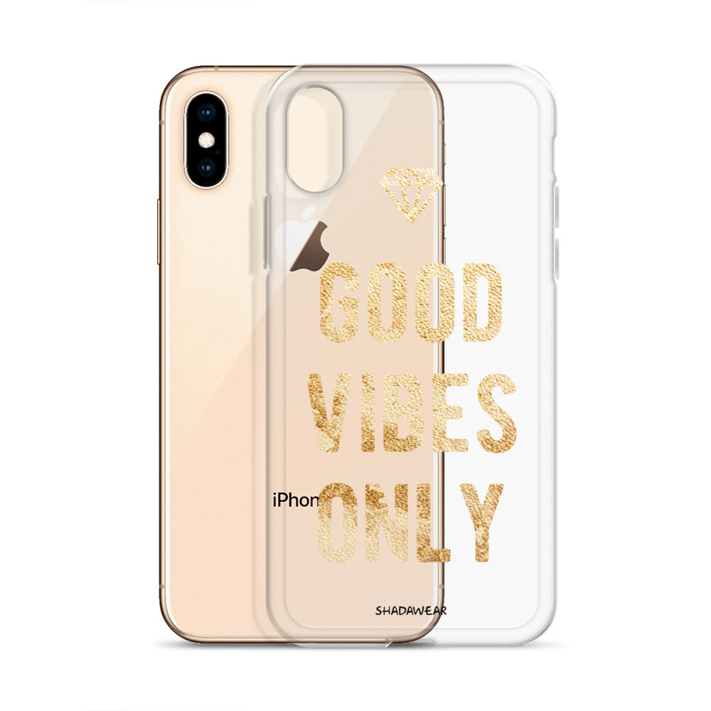 Good Vibes Only | Clear iPhone Case