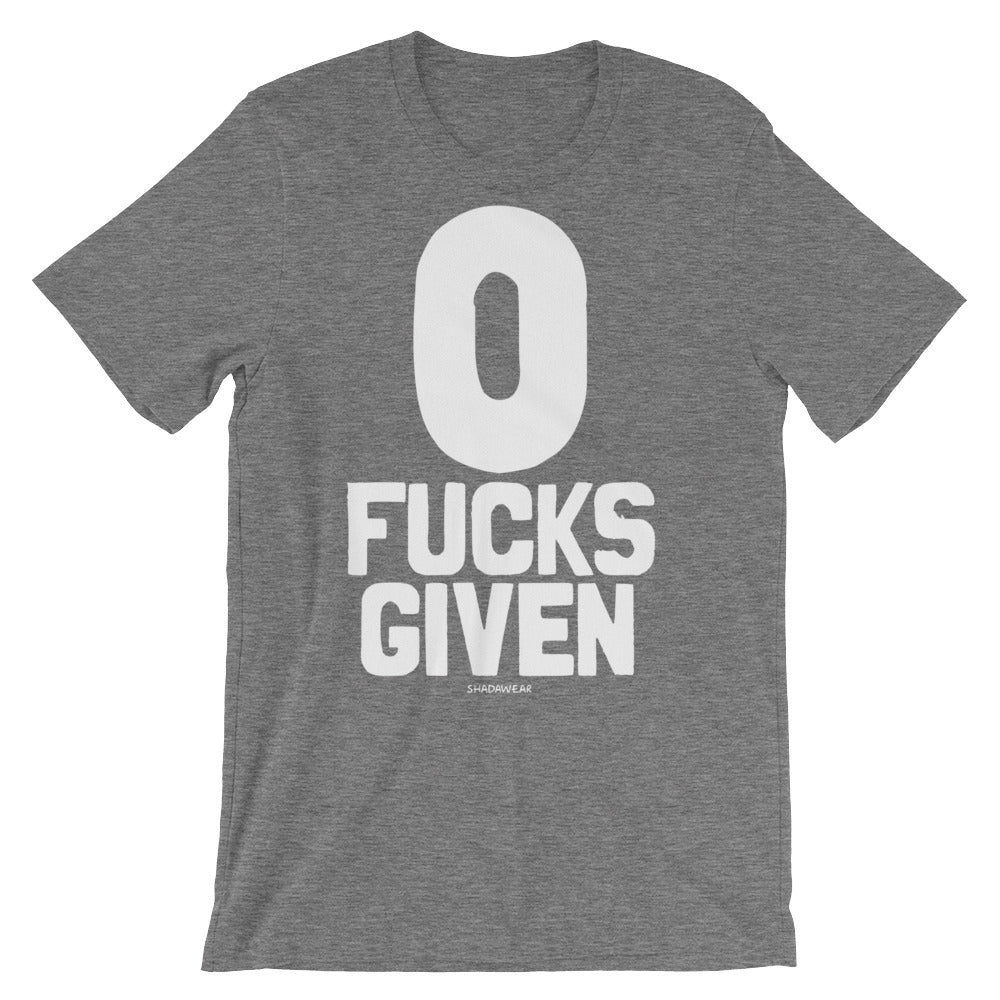 Zero Fucks Given - Premium Short-Sleeve Unisex T-Shirt