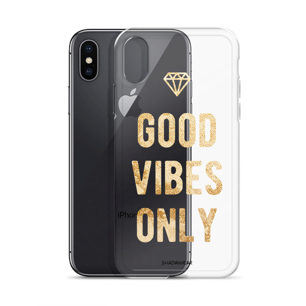 Good Vibes Only | Clear iPhone Case