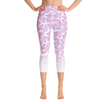 Pink Camo | Yoga Capri Leggings