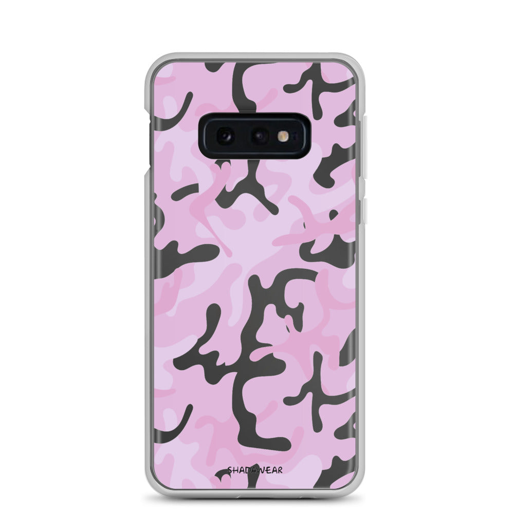 Pink Camo | Clear Samsung Case