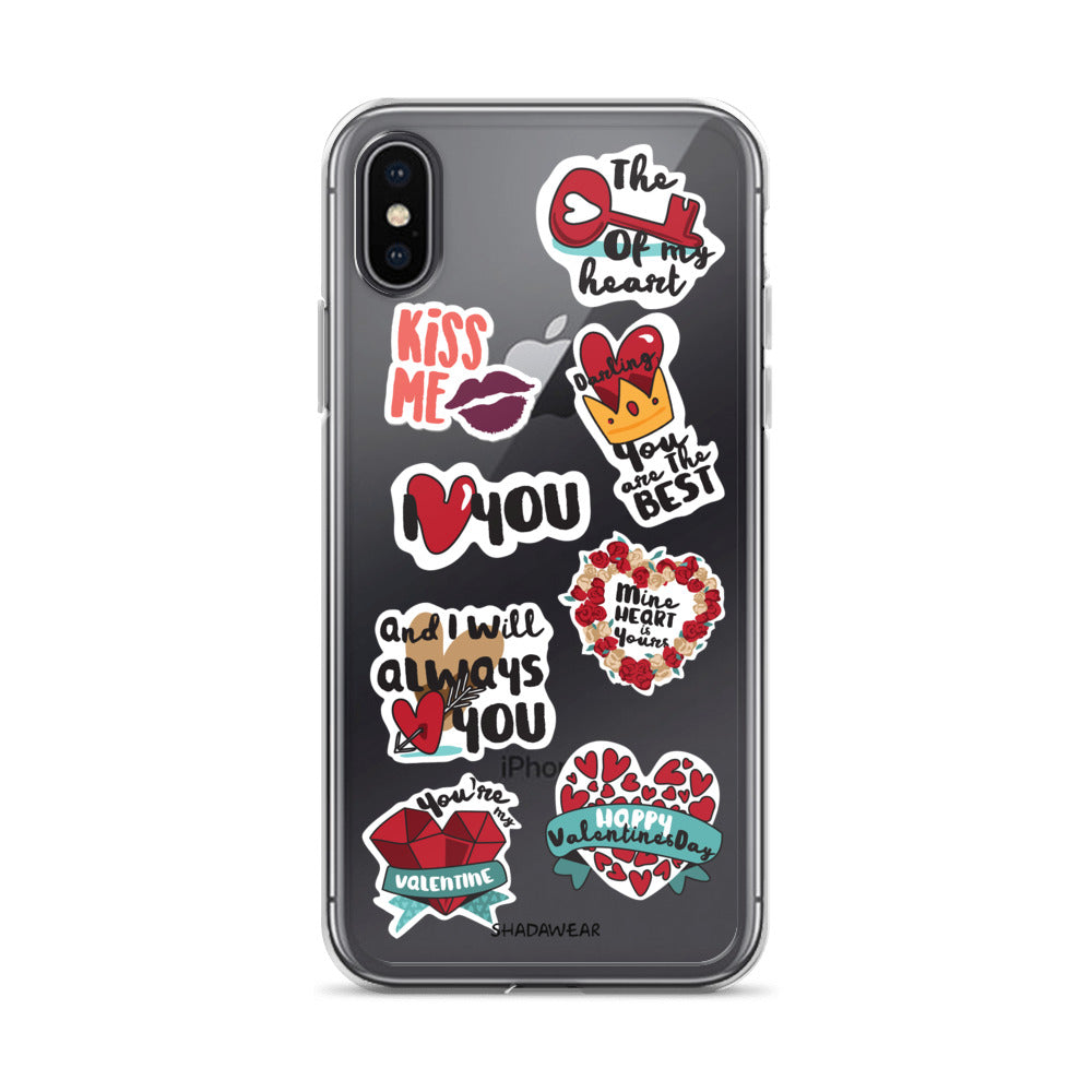 Love Valentine Stickers | iPhone Case