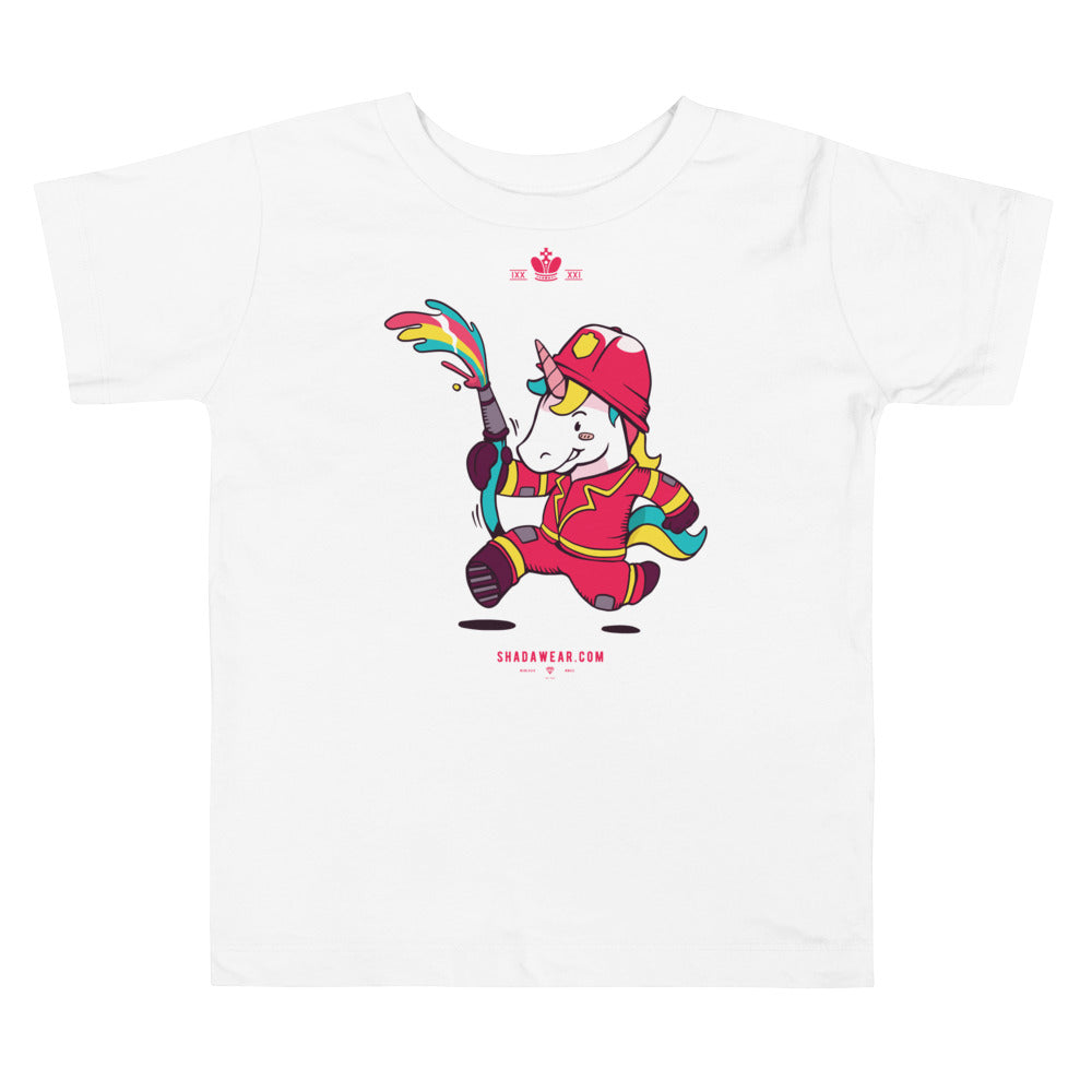 Unicorn Fire Fighter | Toddler Tee