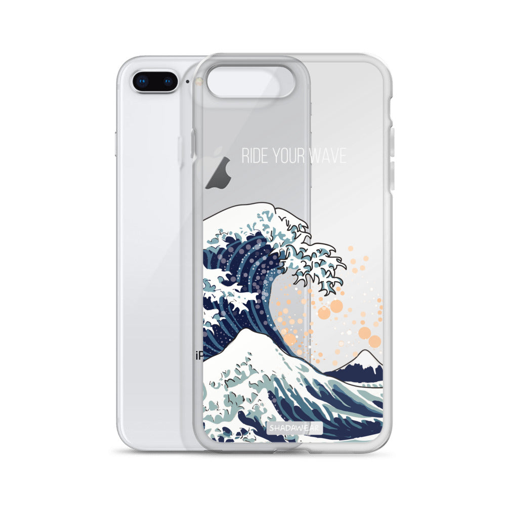 Ride your Wave | Japanese | Clear iPhone Case