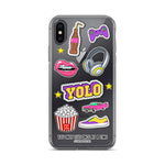 YOLO stickers | Clear iPhone Case