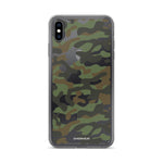 Green Camo | Clear iPhone Case