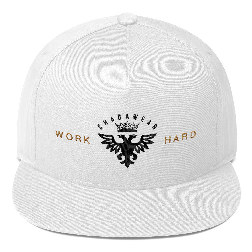 Work Hard | Flat Bill Cap