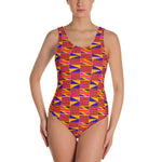Pink Kente | One-Piece Swimsuit