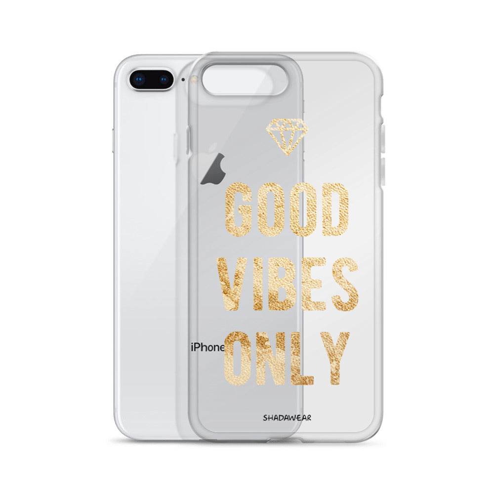 Good Vibes Only | Clear iPhone Case