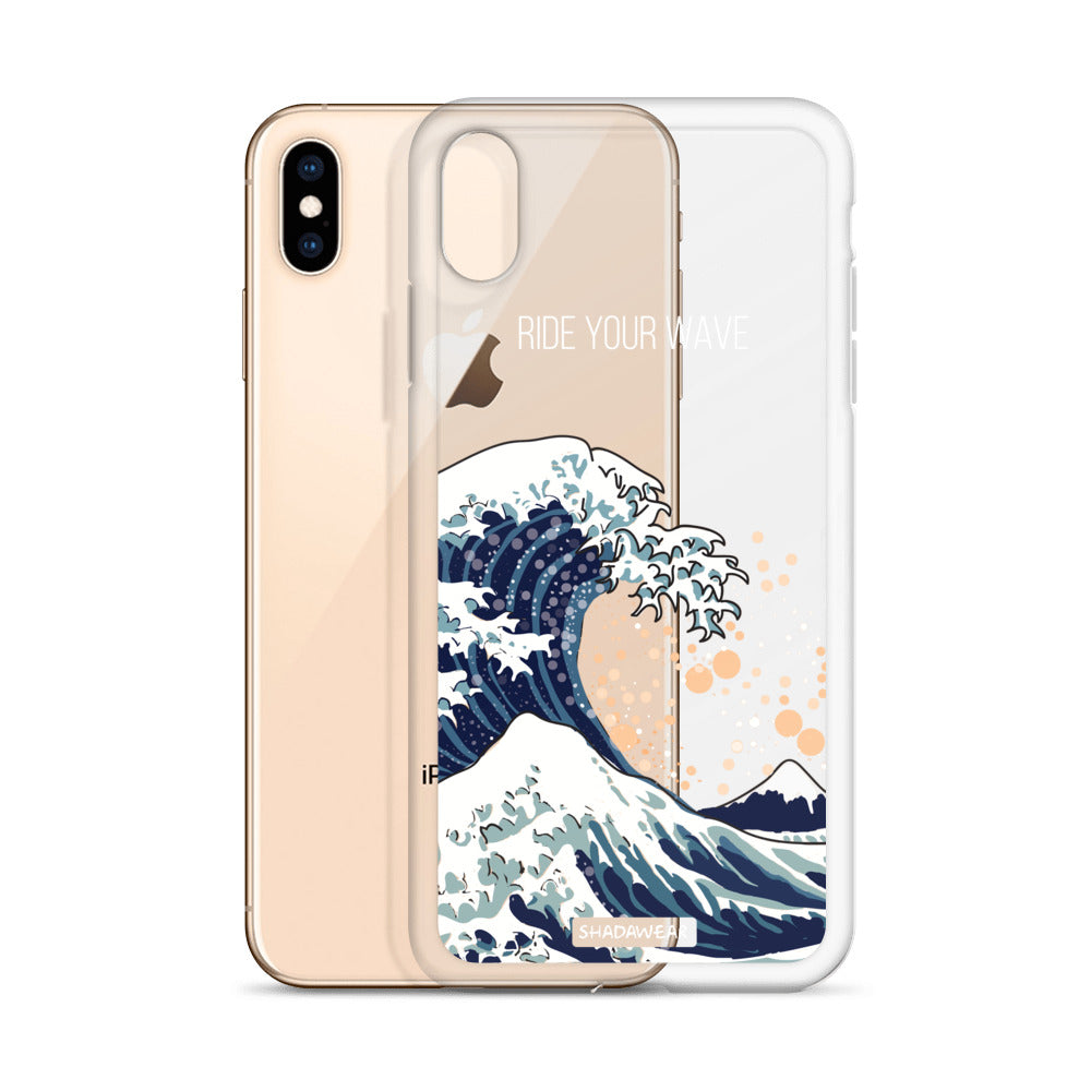 Ride your Wave | Japanese | Clear iPhone Case