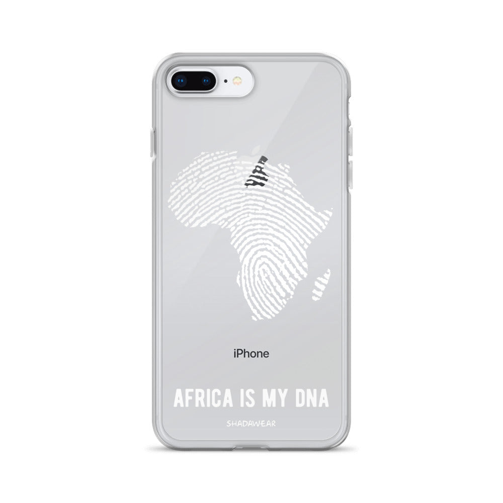 Africa is my DNA | Black | Clear iPhone Case