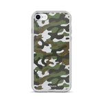 Green Camo | Clear iPhone Case