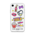 YOLO stickers | Clear iPhone Case