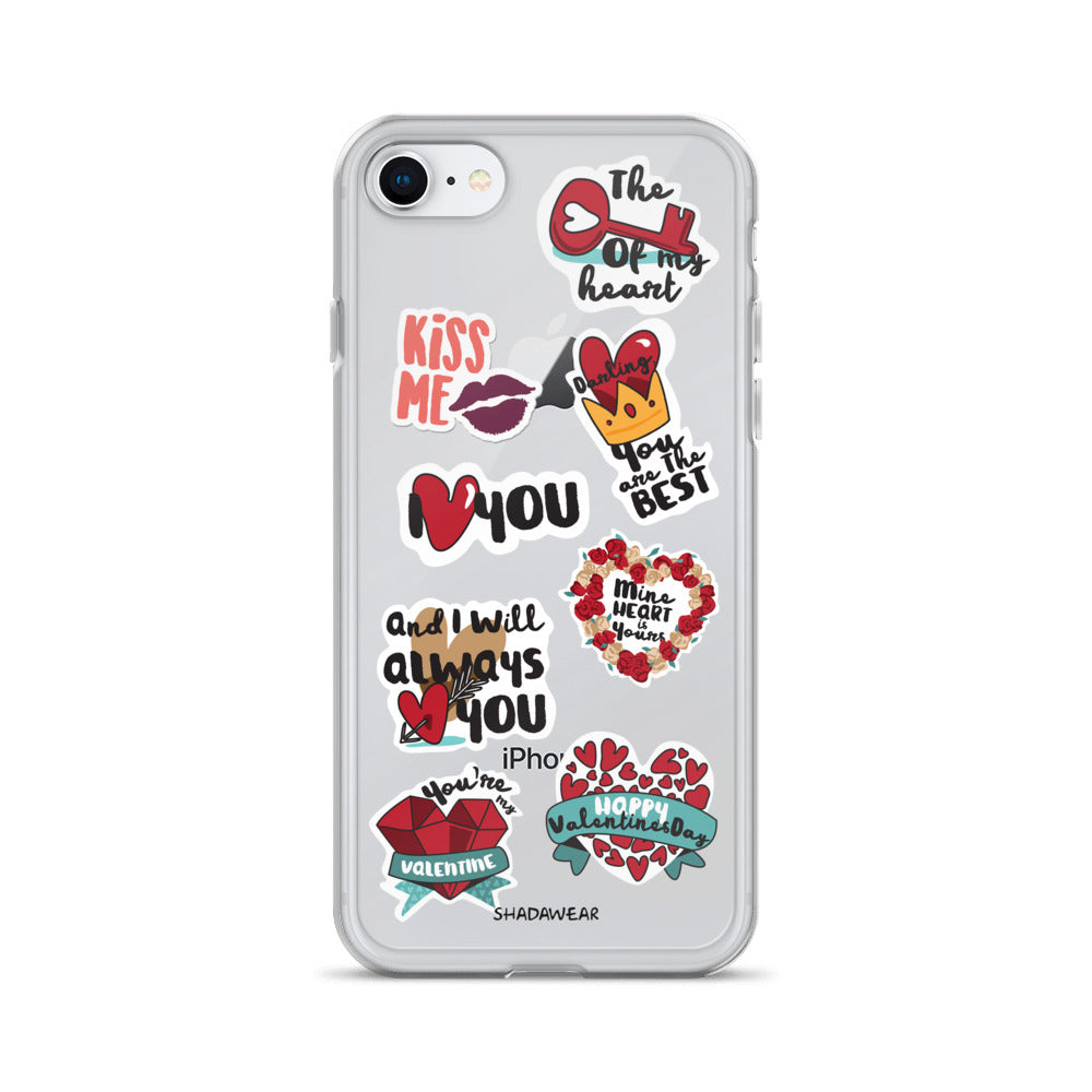 Love Valentine Stickers | iPhone Case