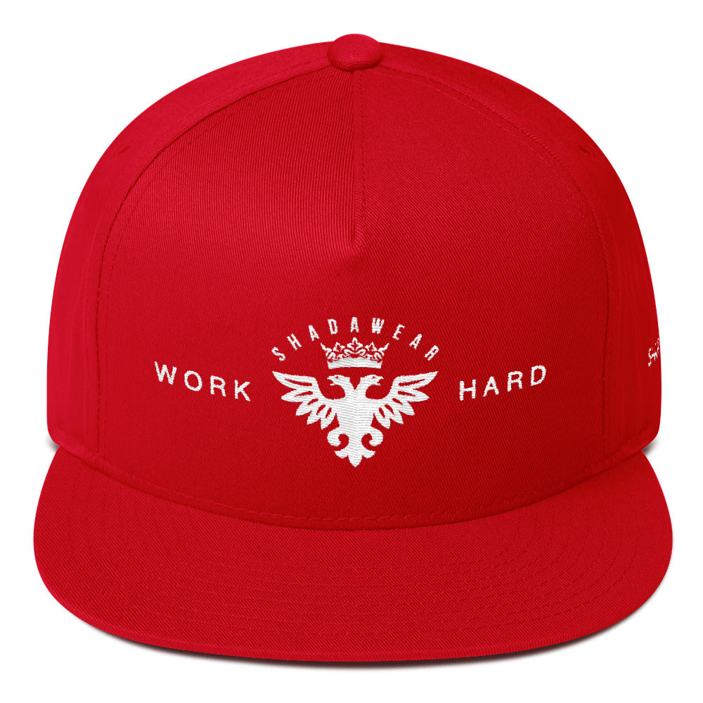 Work Hard | Flat Bill Cap