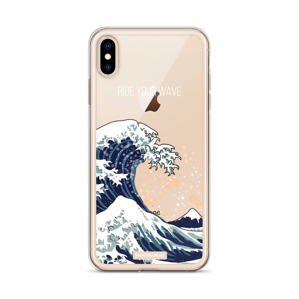 Ride your Wave | Japanese | Clear iPhone Case