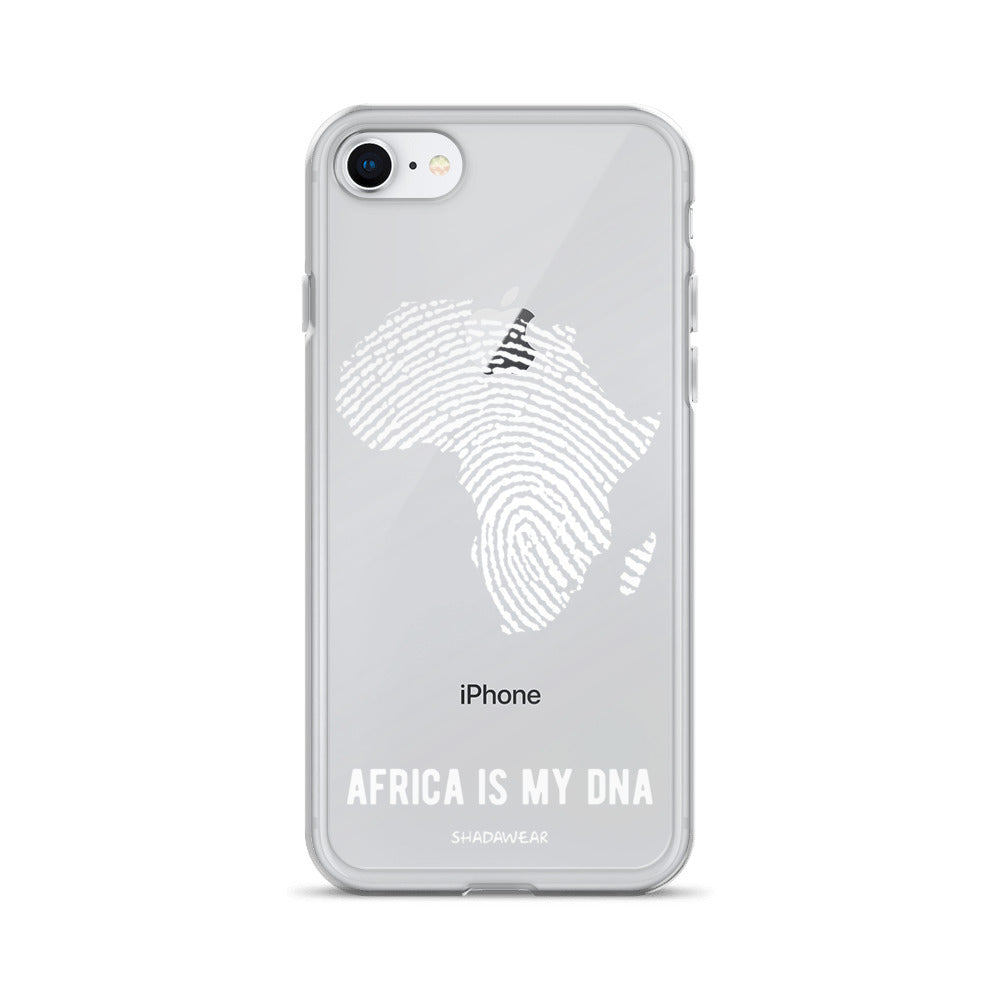 Africa is my DNA | Black | Clear iPhone Case