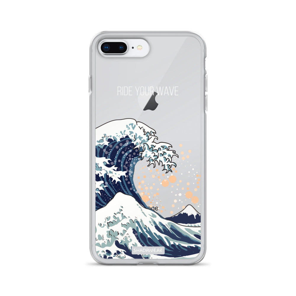 Ride your Wave | Japanese | Clear iPhone Case