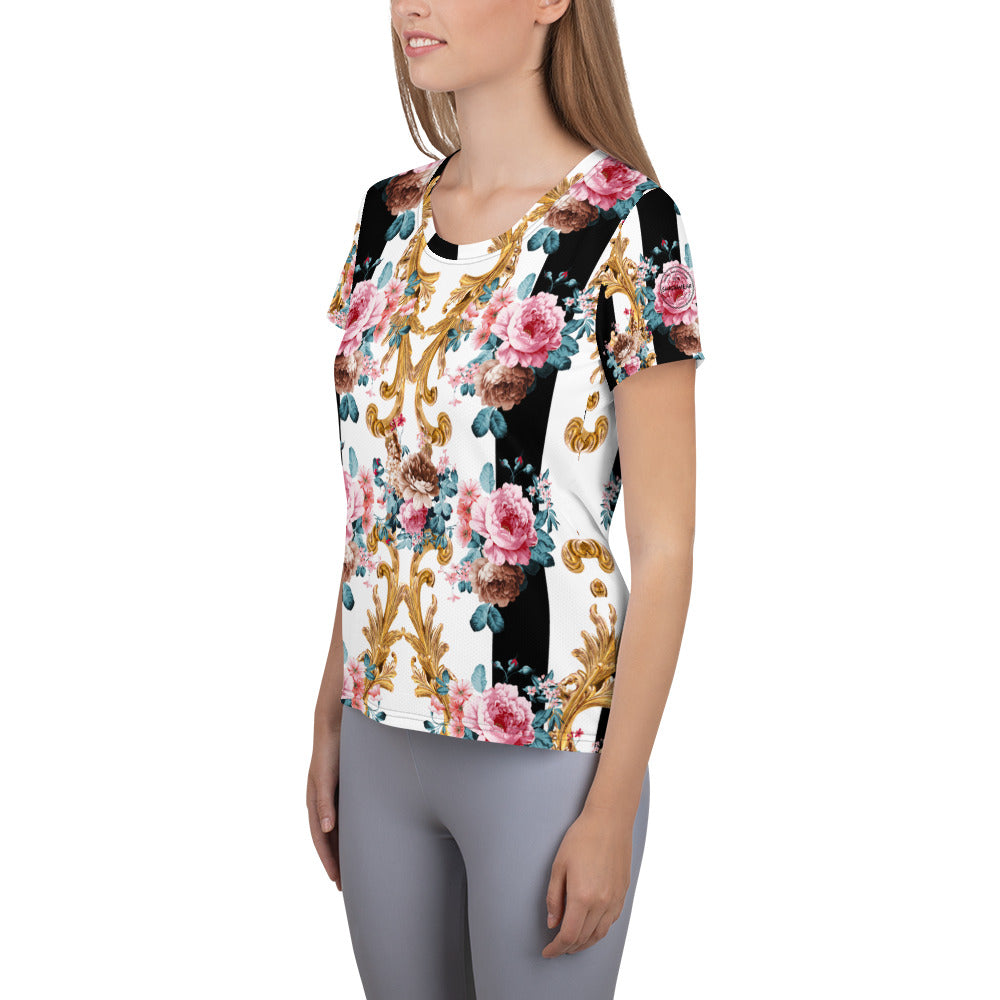 Rose Baroque | Women's Athletic T-shirt
