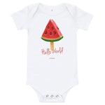 Hello World Watermelon | Baby Bodysuit