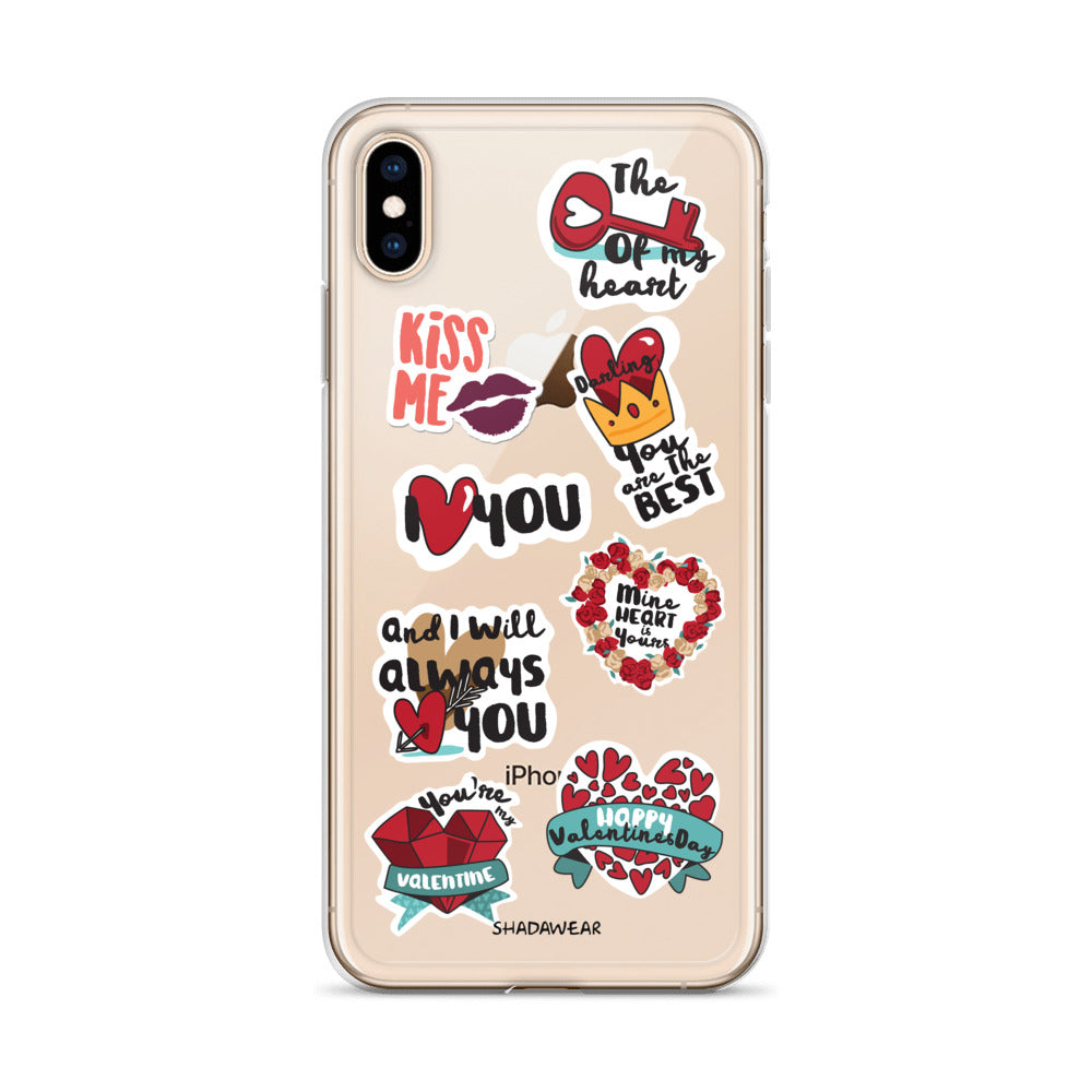 Love Valentine Stickers | iPhone Case