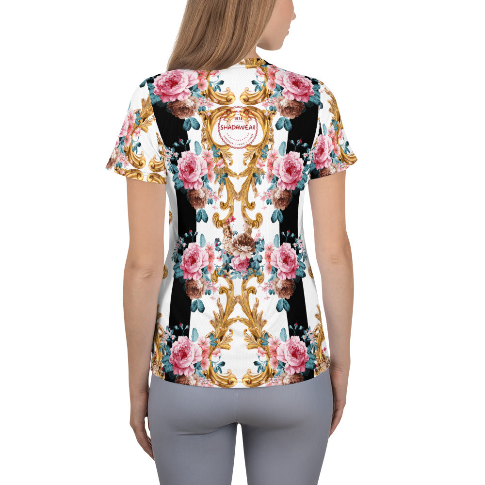 Rose Baroque | Women's Athletic T-shirt