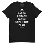 African Capitals II | Unisex t-shirt